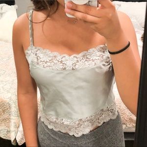 Silk lace top